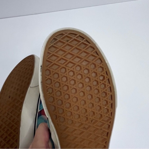 Vans Off the Wall Flashing Lights Multicolor Canvas Sneakers Women's Size 7 - Picture 12 of 13